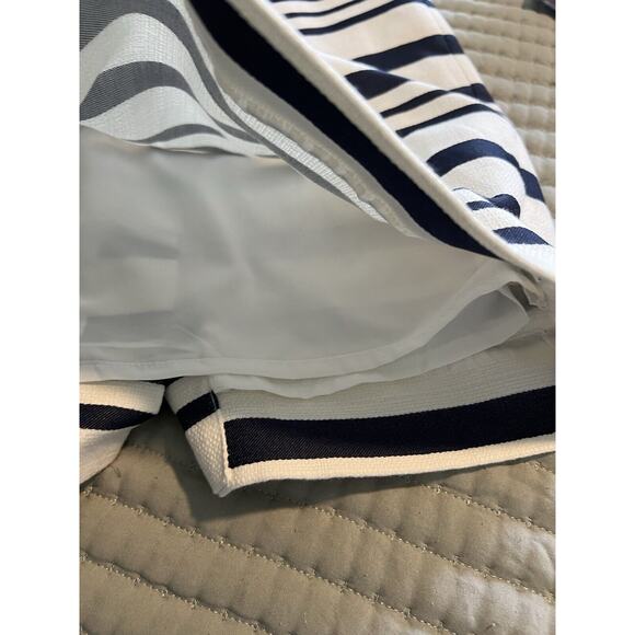J. Crew Dress Fitted Midi Navy & White Stripe Size 4 JCrew Suiting - Picture 9 of 10